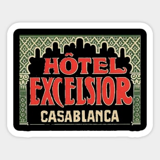 Casablanca Hotel Excelsior Sticker